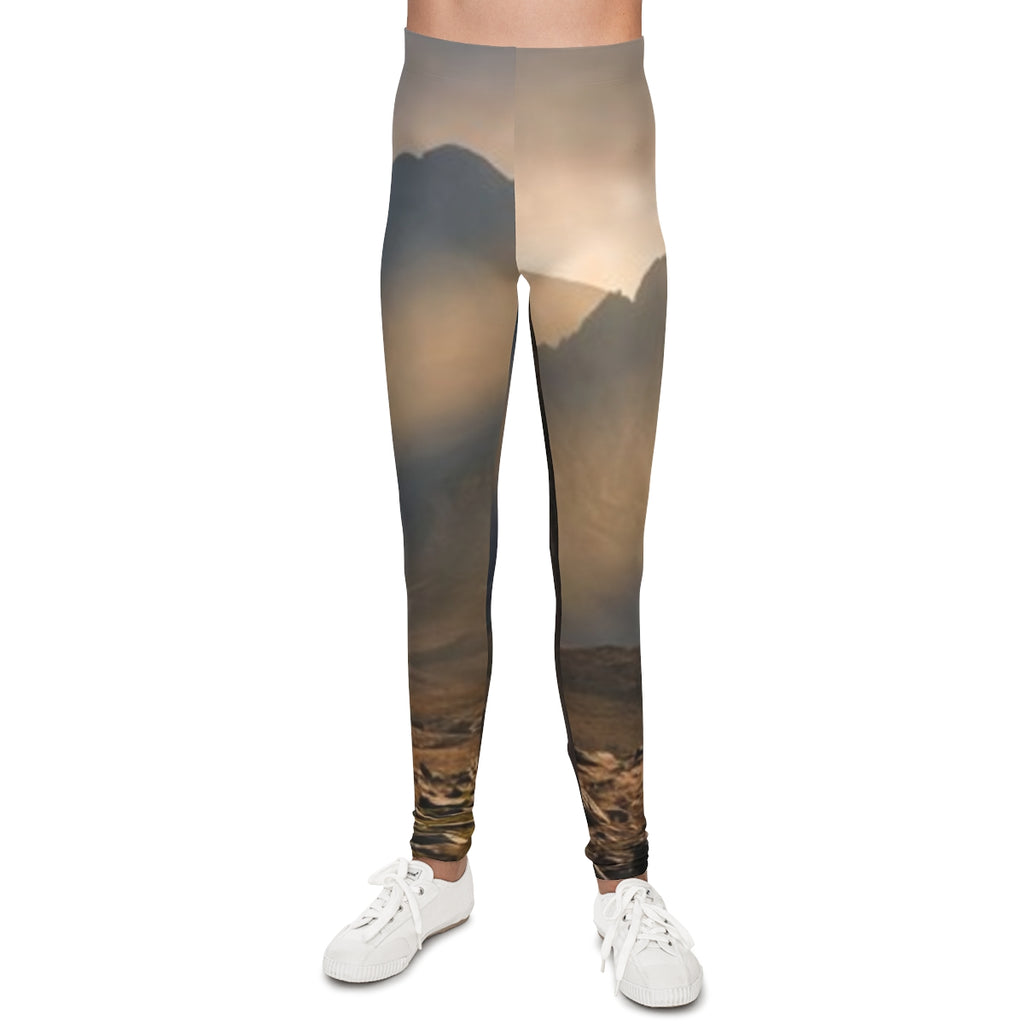 Youth Leggings - Mystic Monolith Ancient Persian Mountain......