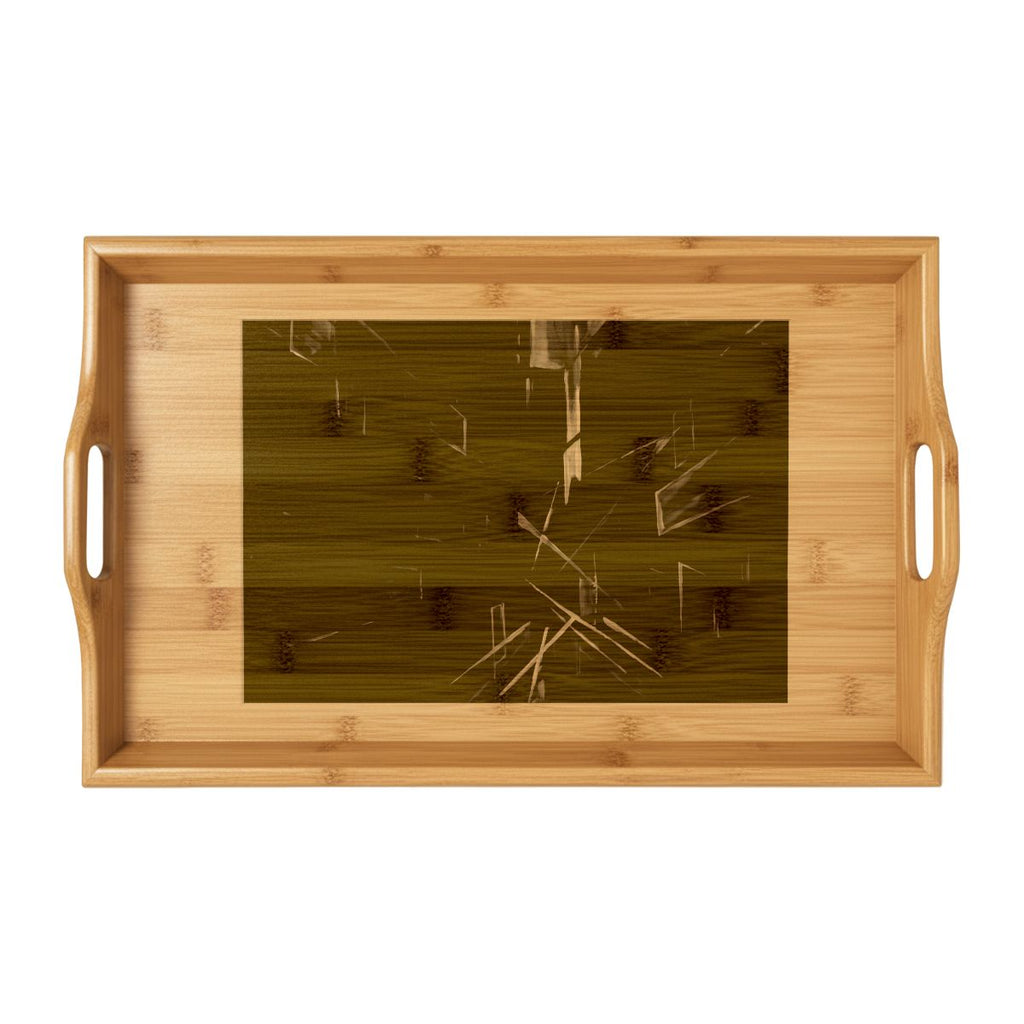 Bamboo Serving Tray - Urban Lines | Echovira Gallery