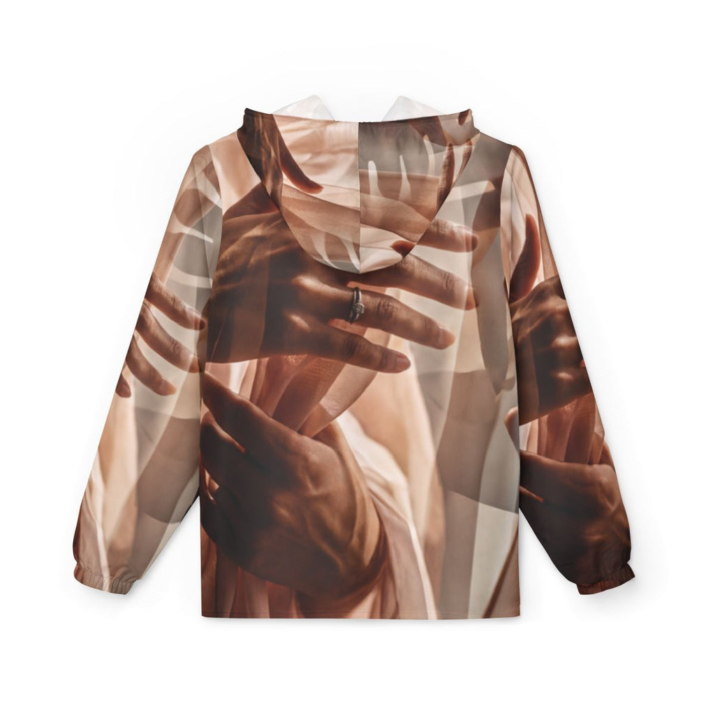 Unisex Windbreaker Jacket - Veiled Touch | Echovira Gallery