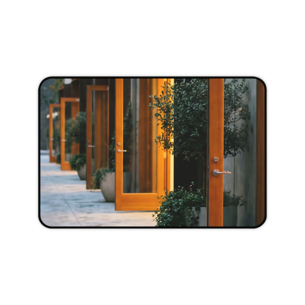 Desk Mat - Twilight Walkway Modern Workspace | Echovira...