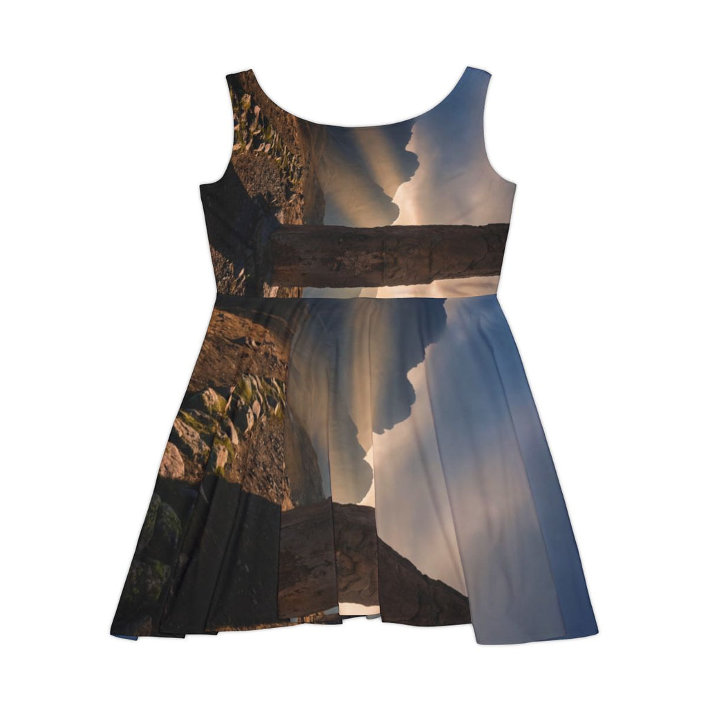 Women's Skater Dress - Mystic Monolith Ancient Persian... |...