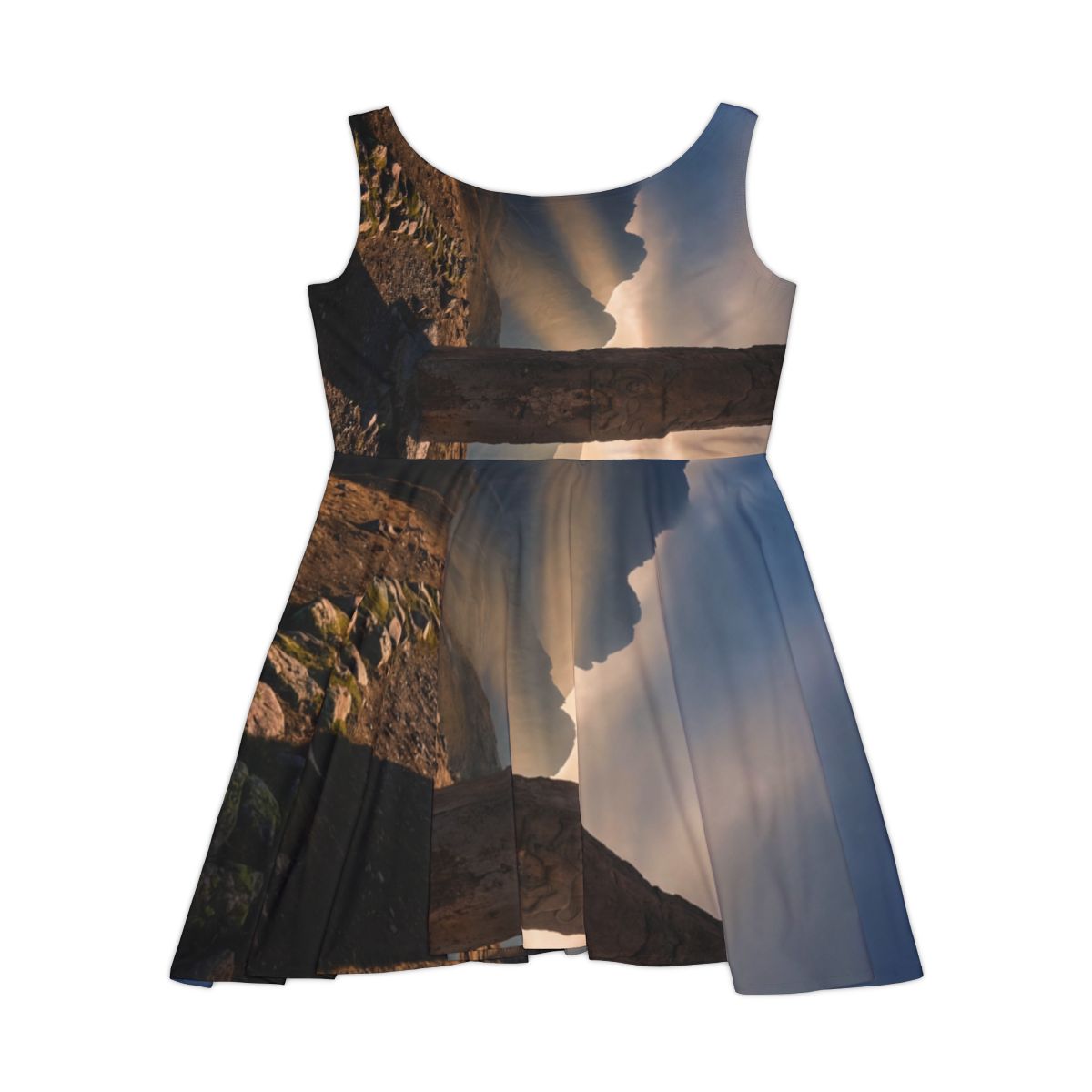 Women's Skater Dress - Mystic Monolith Ancient Persian... |...