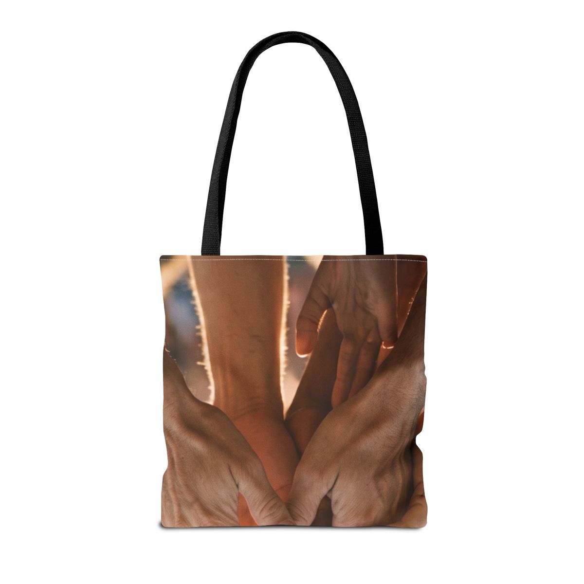 Tote Bag - Golden Rays of Unity Wall Art | Echovira Gallery