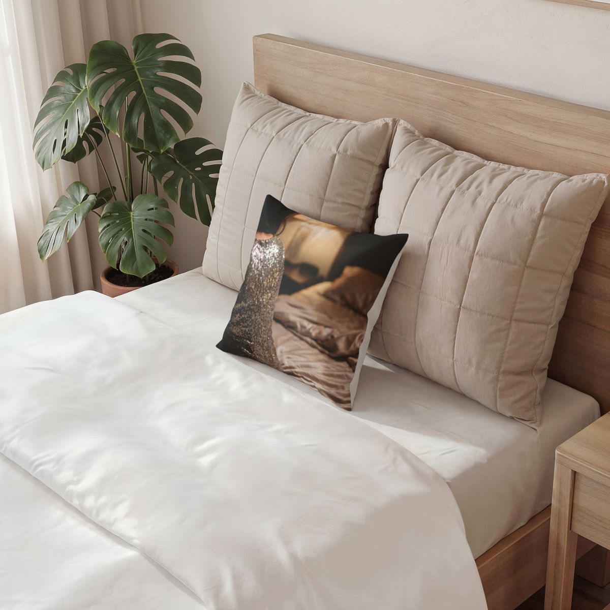 Poly Velvet Pillow - Midnight Luxury | Echovira Gallery