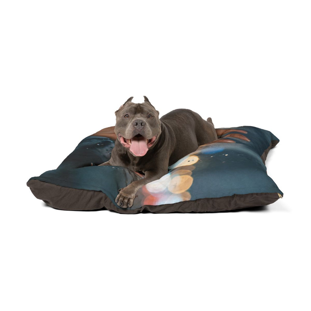 Rainy City Window Art Pet Bed