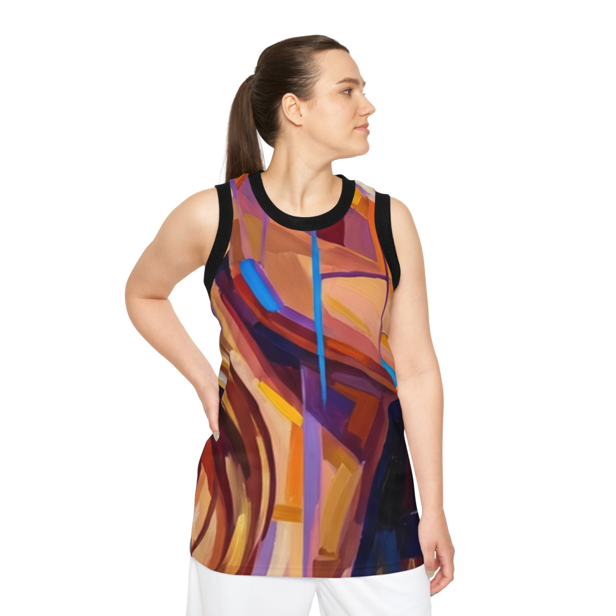 Unisex Basketball Jersey - Shattered Elegance | Echovira...
