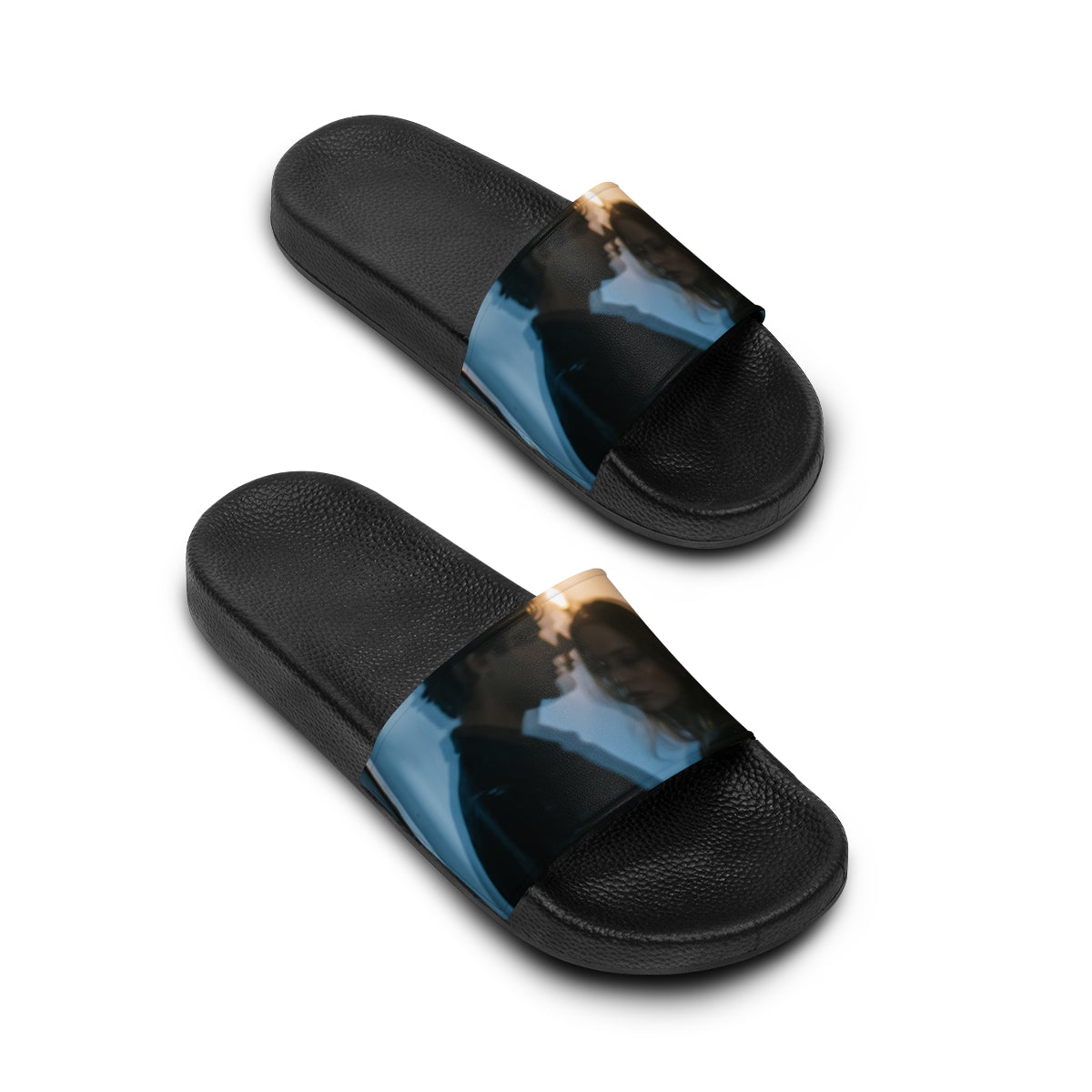 Men's Slide Sandals - Midnight Shadow - Cozy Casual Footwear...