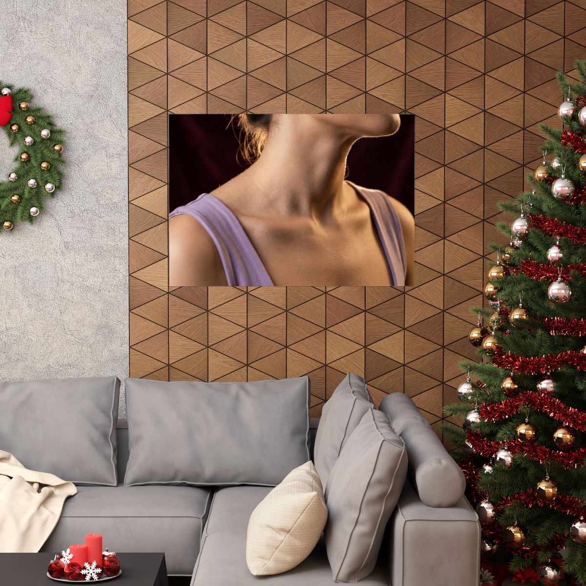 Matte Horizontal Posters - Golden Contour Minimalist... |...