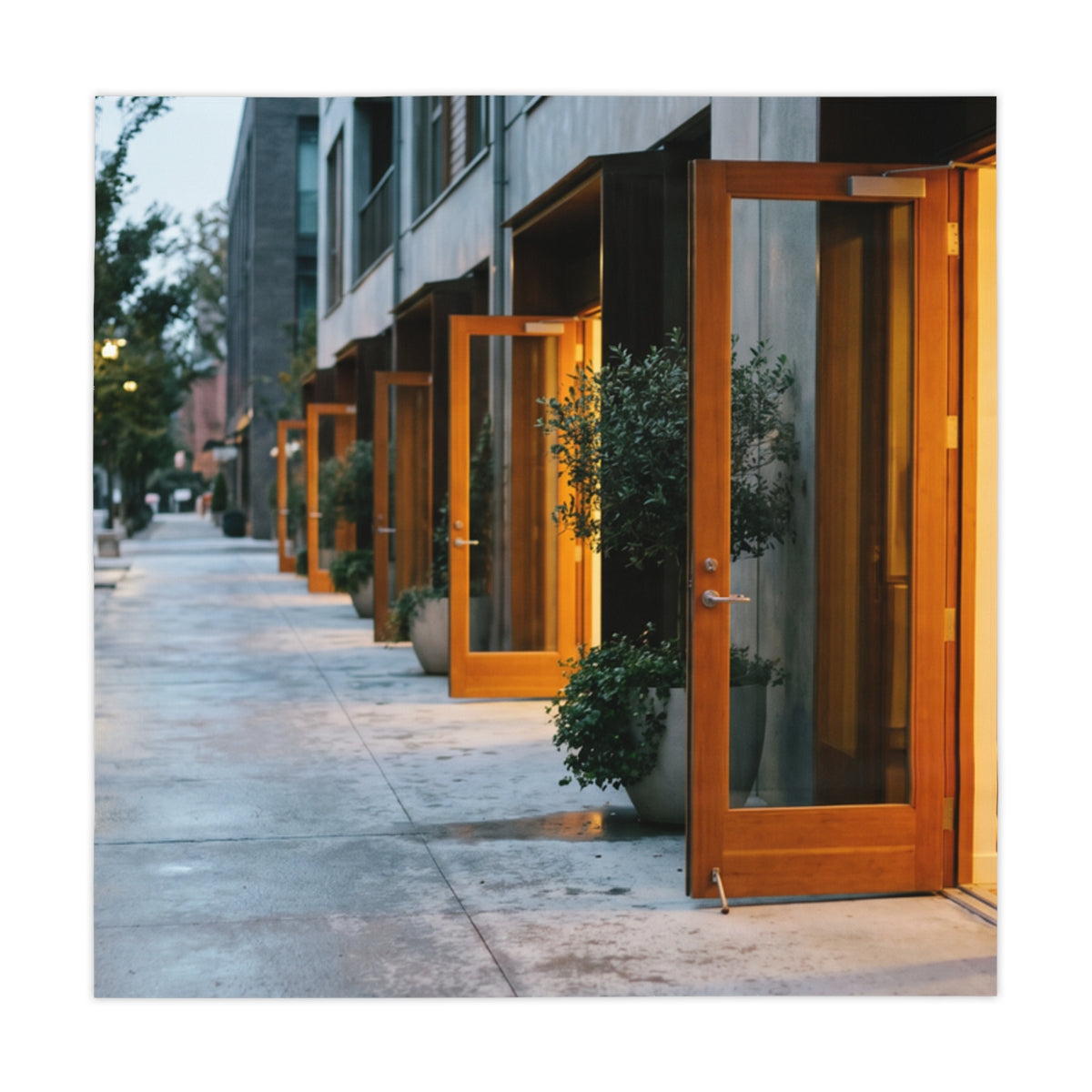 Tablecloth - Twilight Courtyard Dining | Echovira Gallery