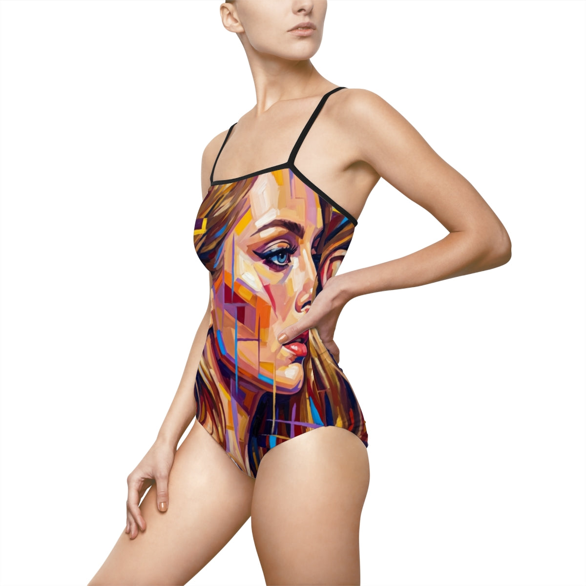 Women's One-Piece Swimsuit - Shattered Elegance | Echovira...