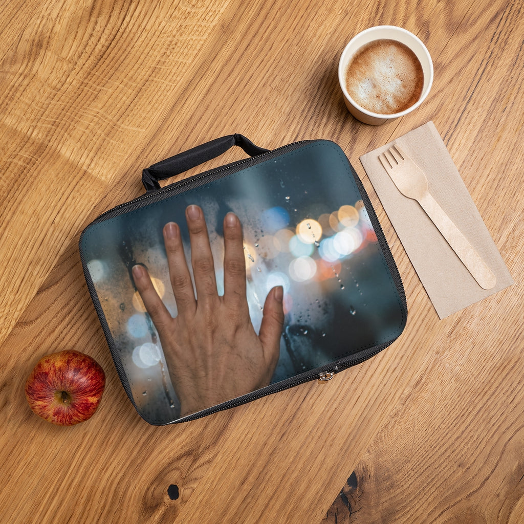 Rainy City Window Lunch Bag