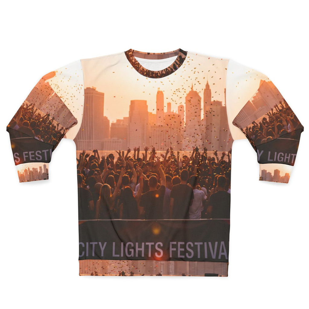 Men's Sweatshirt - City Lights Festival | Echovira Gallery