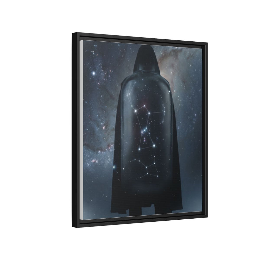Framed Matte Canvas - Cosmic Sentinel — Black / 1.25" (8×10, 9×12, 11×14, 12×16, 10×20, 12×18, 16×20, 16×24, 18×24, 12×36, 20×24, 16×32, 20×30, 24×30, 24×32, 16×48, 24×36, 24×48, 30×40, 20×60, 32×48, 30×60 & 40×60)