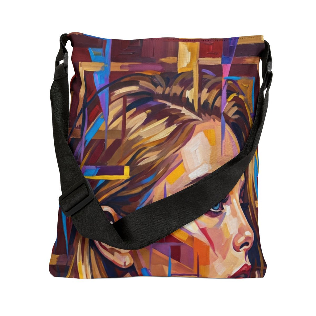 Adjustable Tote Bag - Shattered Elegance | Echovira Gallery
