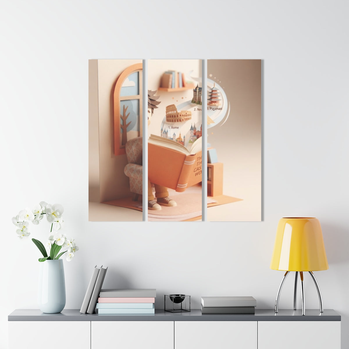 Acrylic Prints Triptych - Storybook Wonders — Portrait |...