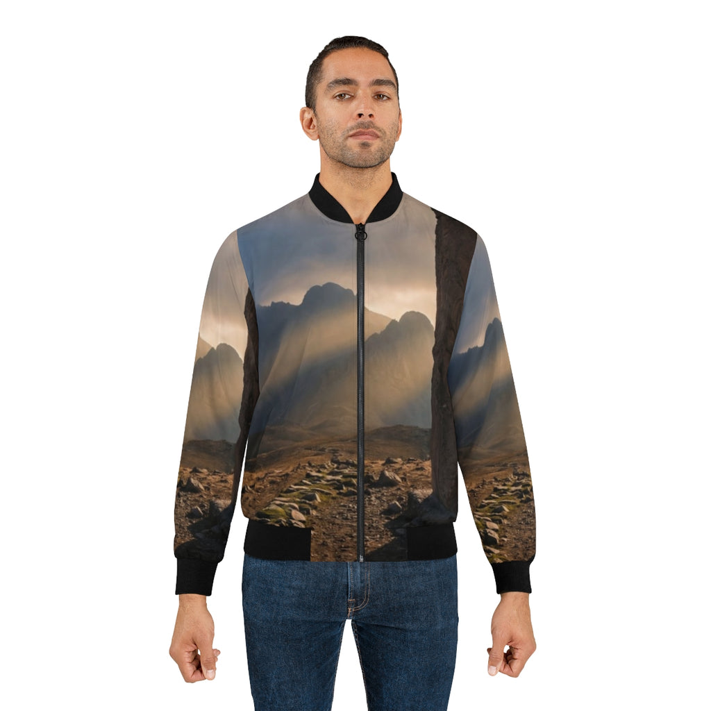 Men's Bomber Jacket - Mystic Monolith Ancient Persian... |...