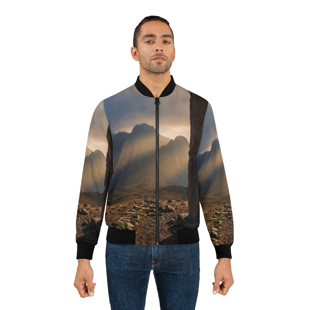 Men's Bomber Jacket - Mystic Monolith Ancient Persian... |...