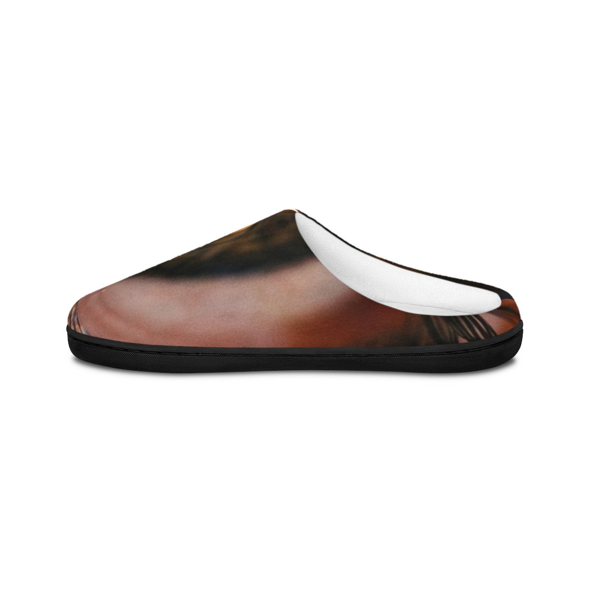 Men's Indoor Slippers - Amber Iris Reflection Fine Art Print...