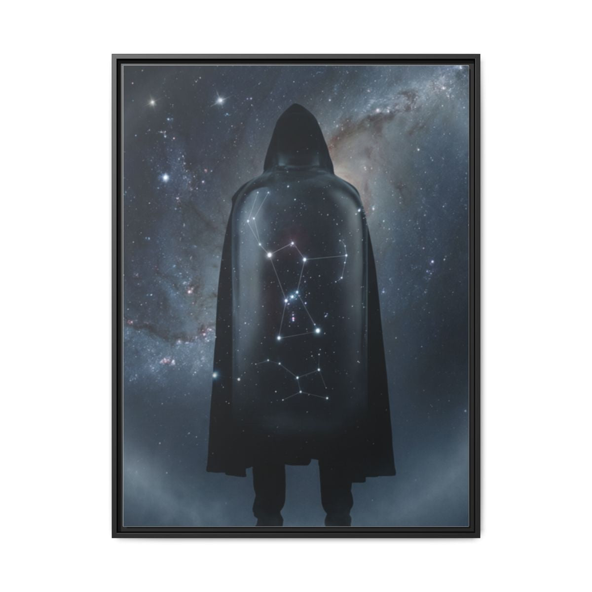 Framed Matte Canvas - Cosmic Sentinel — Black / 1.25" (8×10...