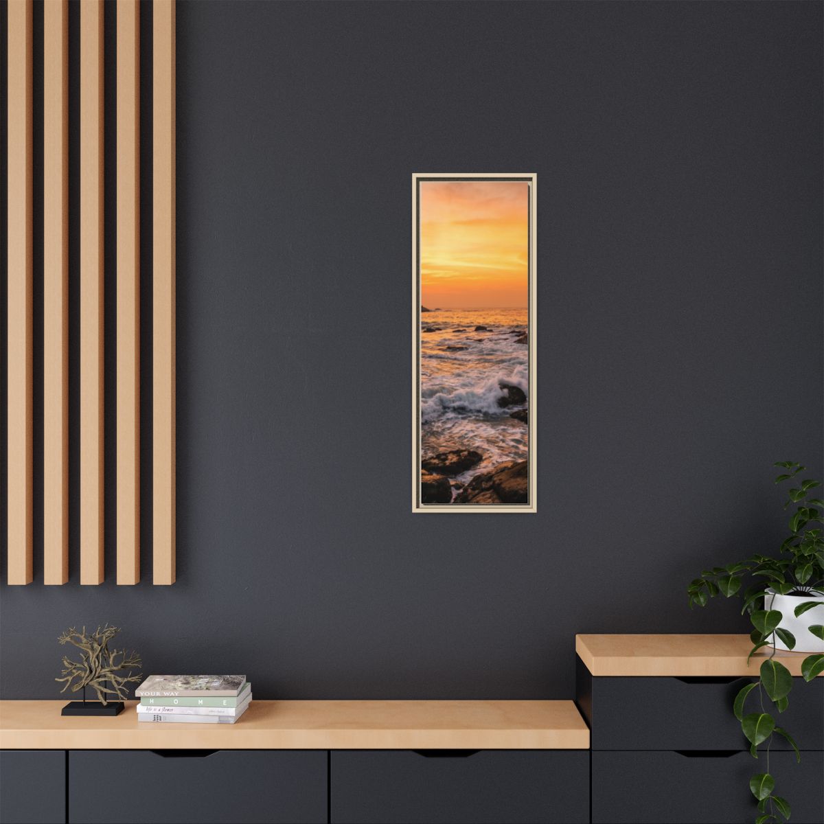 Framed Matte Canvas - Majestic Golden Coast