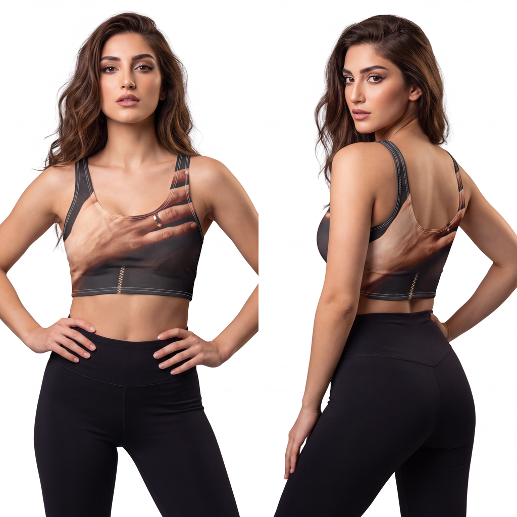 Polyester Sports Bra - Silent Radiance Athletic | Echovira...