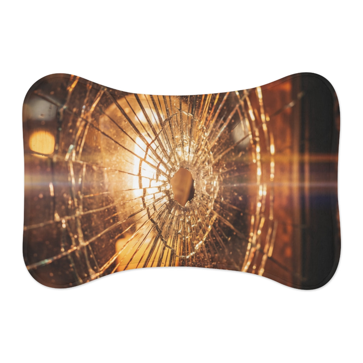Pet Feeding Mats - Shattered Amber Glow Fine Art Print |...