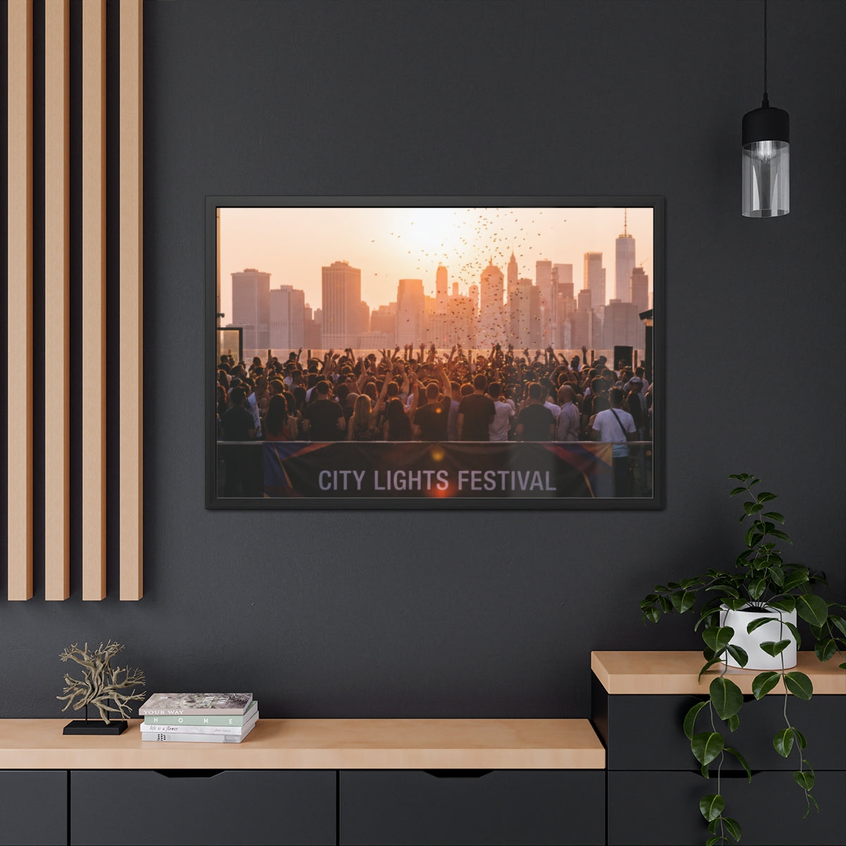 Framed Poster - City Lights Festival (10×8, 12×8, 11×9... |...