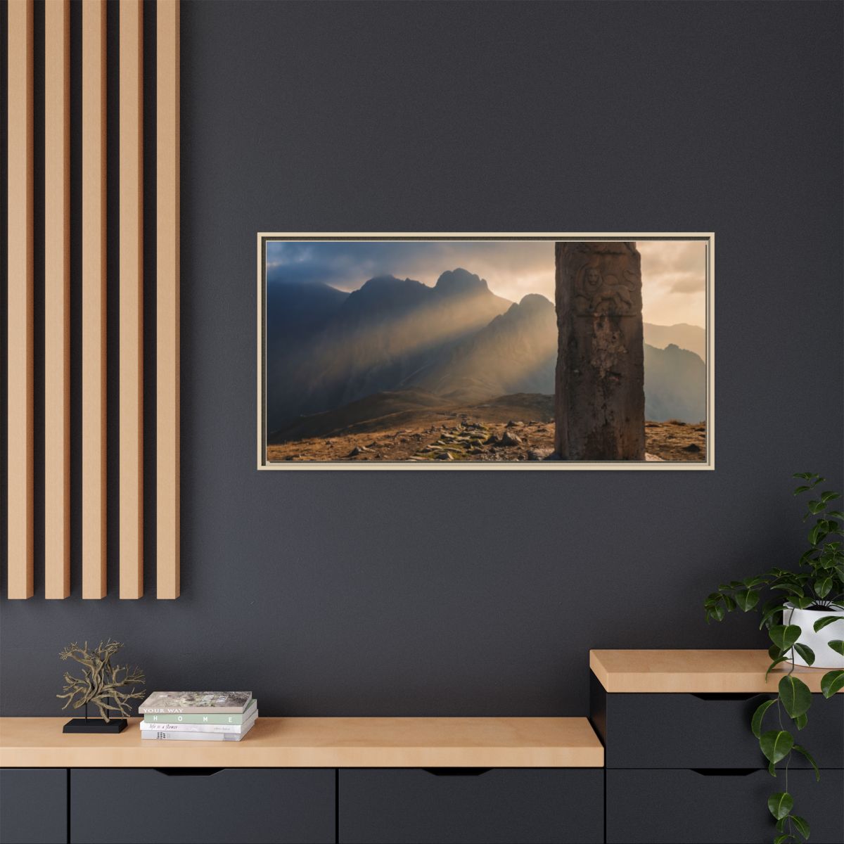 Framed Matte Canvas - Sun Peak