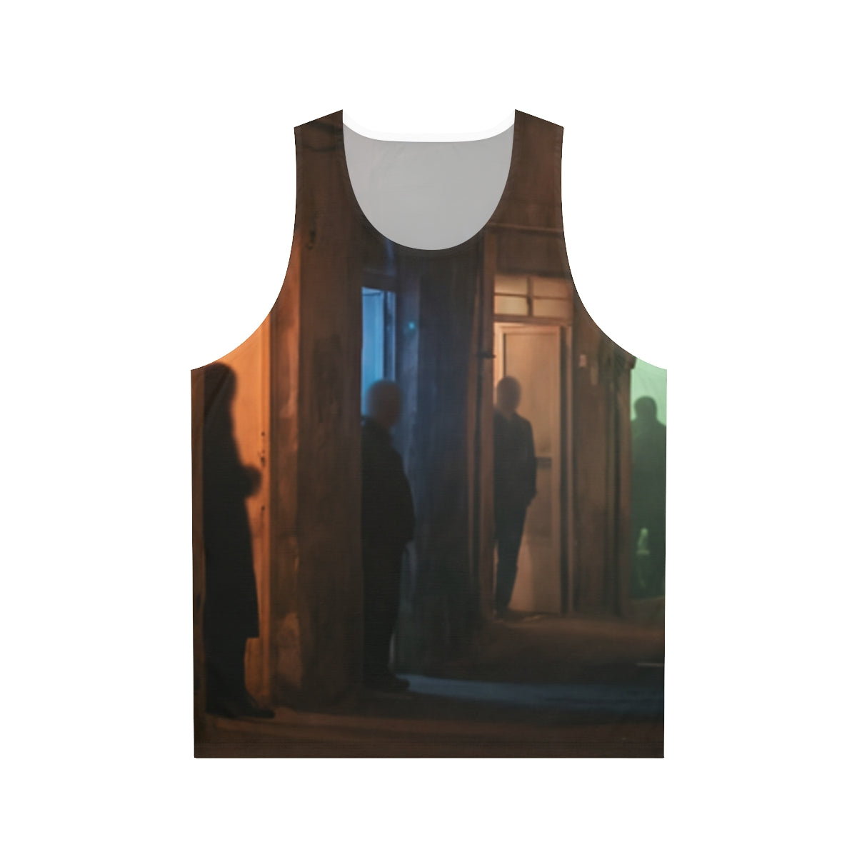 Men's Unisex Tank Top - Nocturnal Alleyway Misty Street Art...
