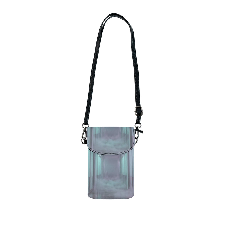 Small Cell Phone Wallet - Liminal Corridor Fog Art Print