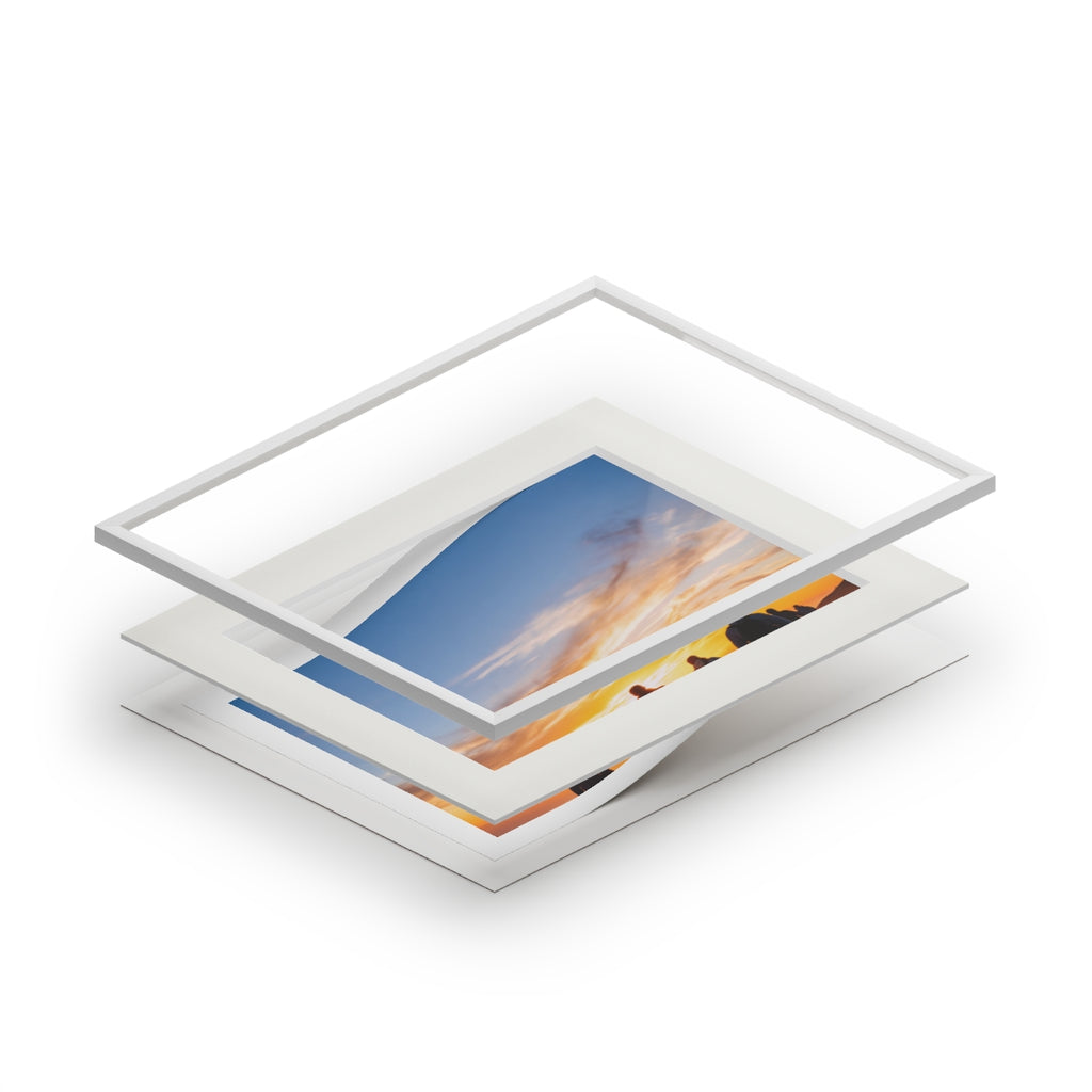 Fine Art Print - Framed Golden Hour Hike — Landscape