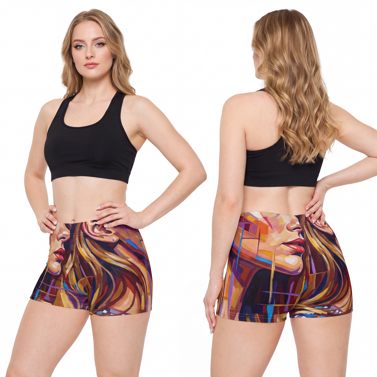 Women's Shorts - Shattered Elegance | Echovira Gallery