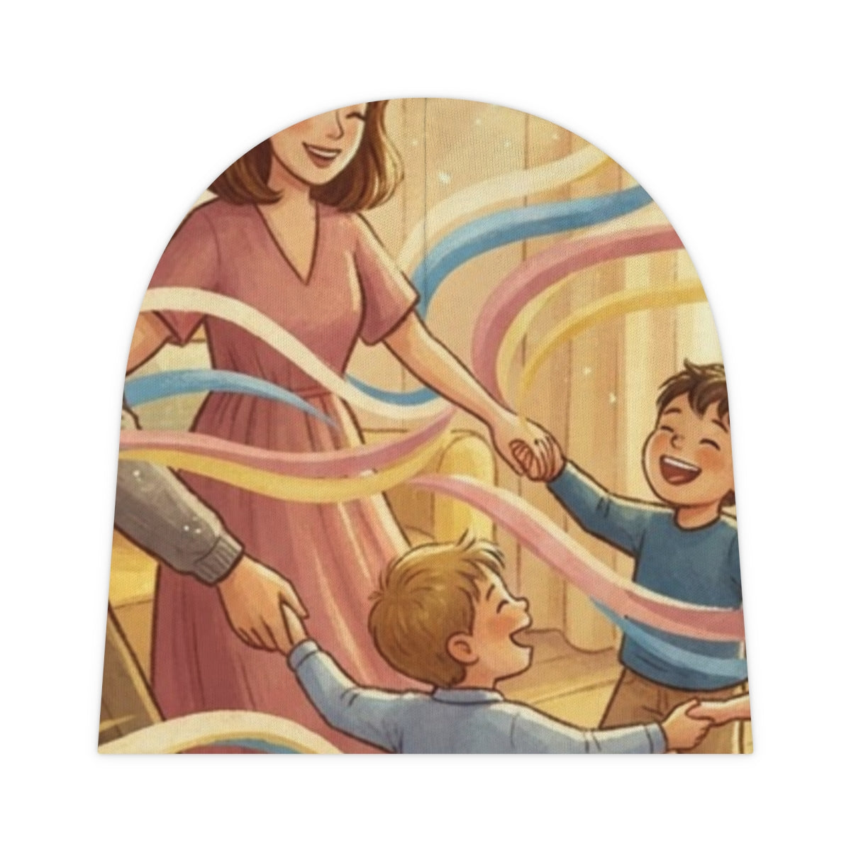 Baby Beanie - Our Happy Dance Family Art Print | Echovira...