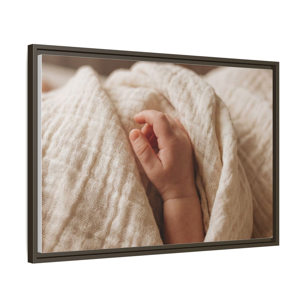 Framed Matte Canvas - Neutral Nursery — Espresso / 1.25"