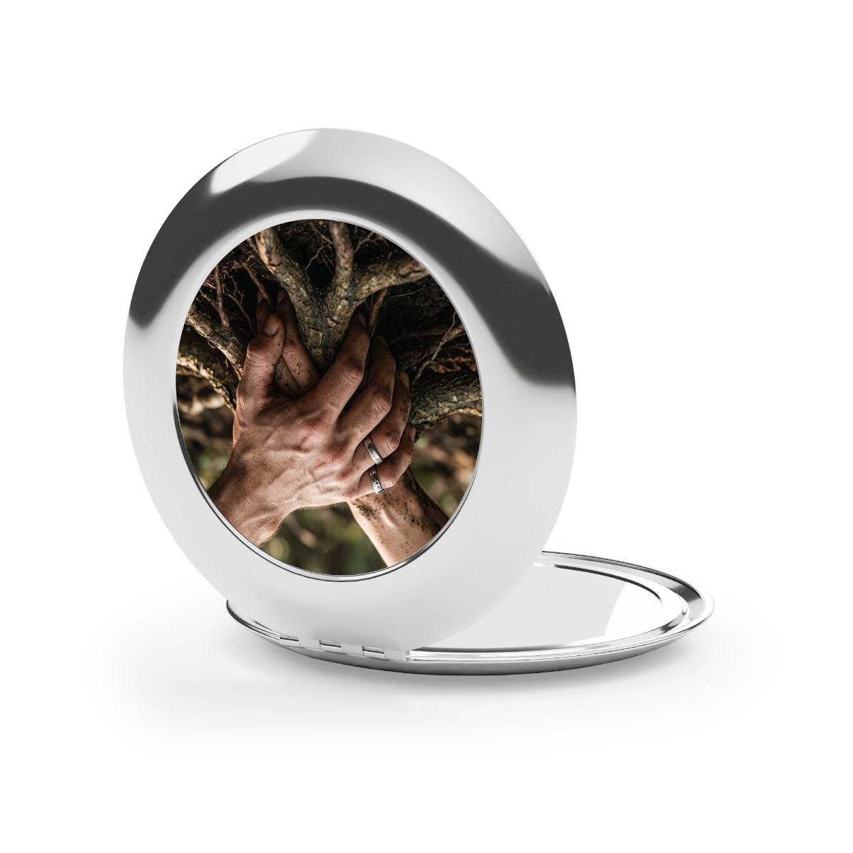 Forest Roots Compact Travel Mirror