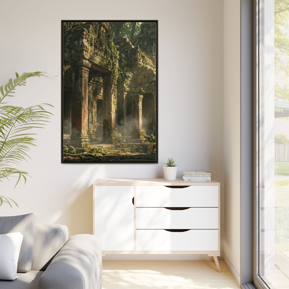 Matte Canvas Framed - Ancient Sanctuary (8×10, 9×12, 11×14...