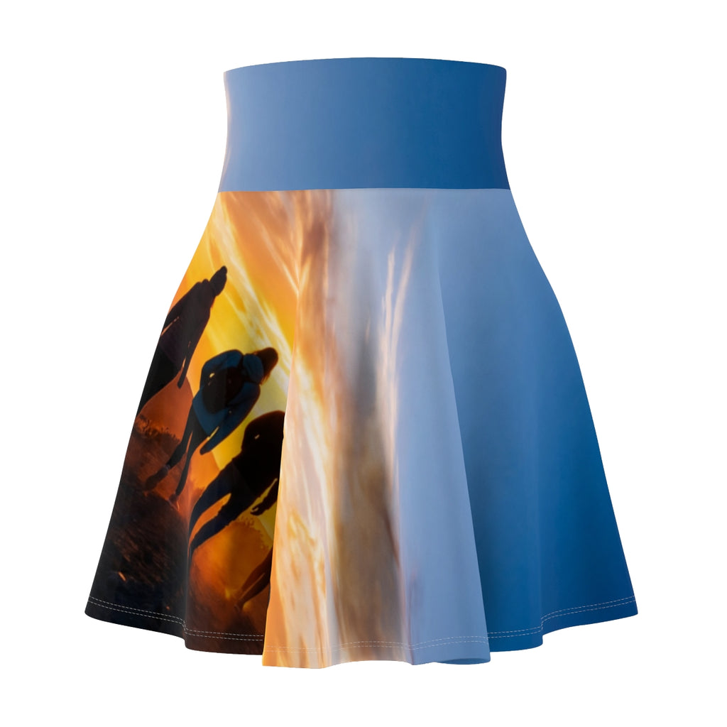 Women's Skater Skirt - Sunset Ridge | Echovira Gallery