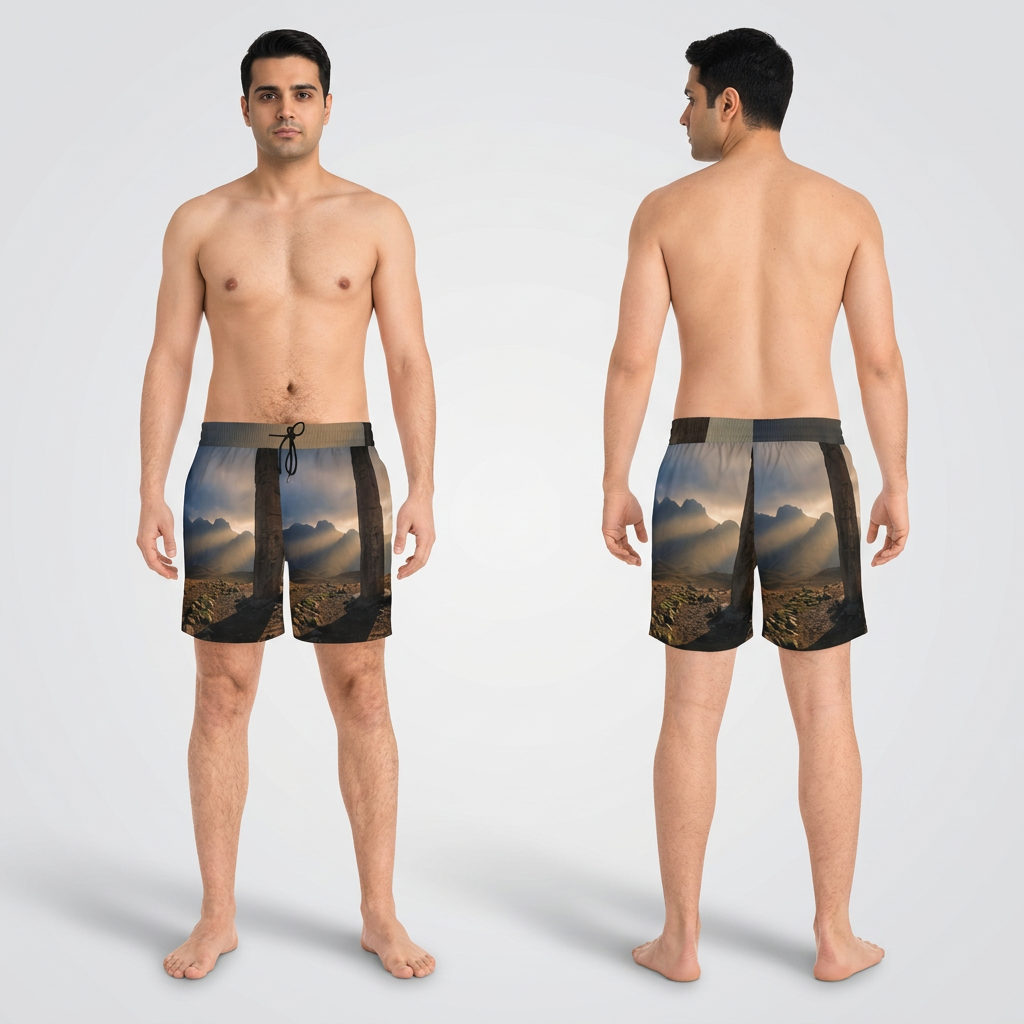 Men's Swim Shorts - Rugged Landscape