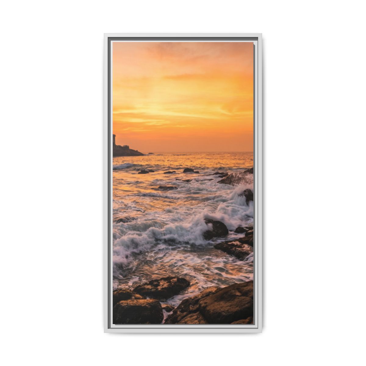Framed Matte Canvas - Majestic Golden Coast
