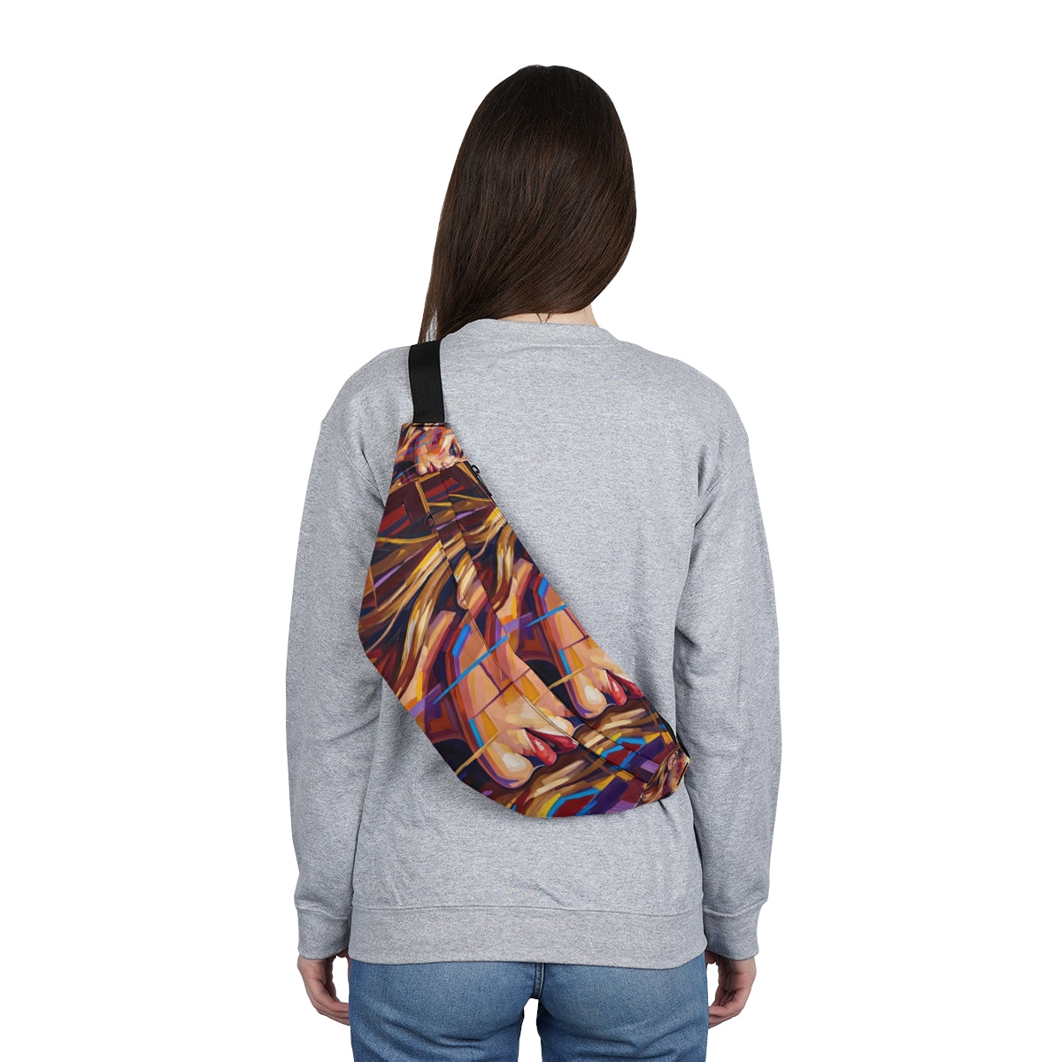 Large Fanny Pack - Shattered Elegance | Echovira Gallery