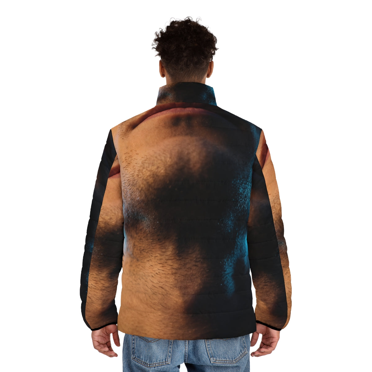 Men's Puffer Jacket - Urban Neon Glow