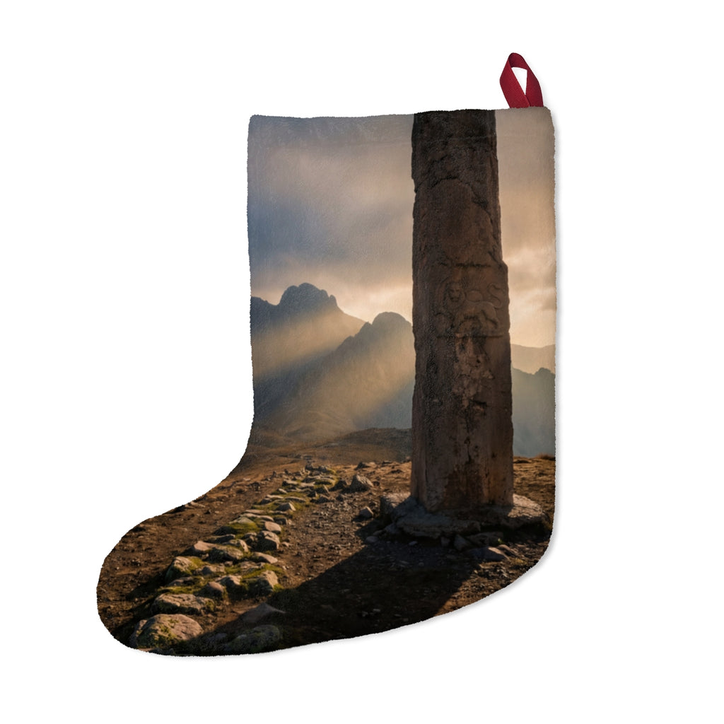 Christmas Stocking - Golden Peaks