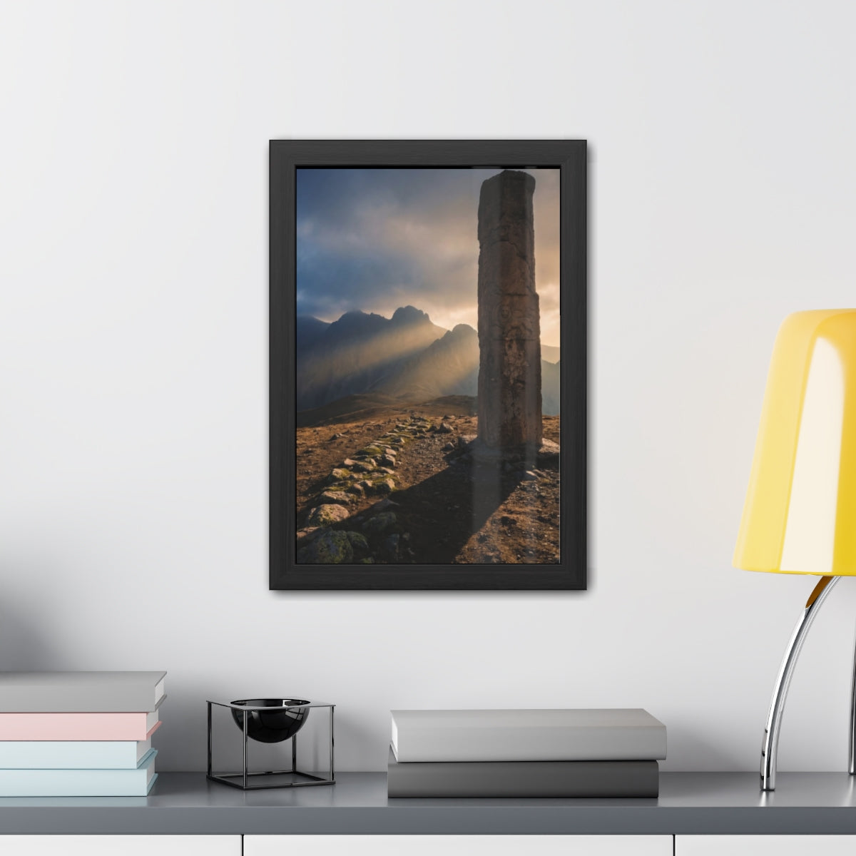 Framed Posters - Mystic Monolith Ancient Persian Mountain......