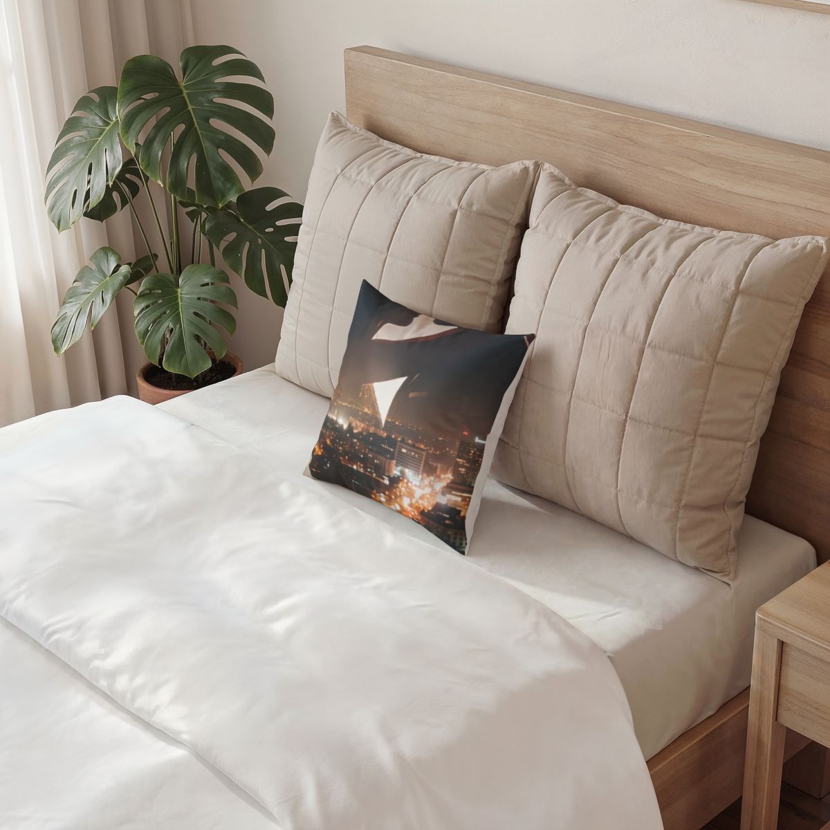Poly Velvet Pillow - Midnight City Romance | Echovira...