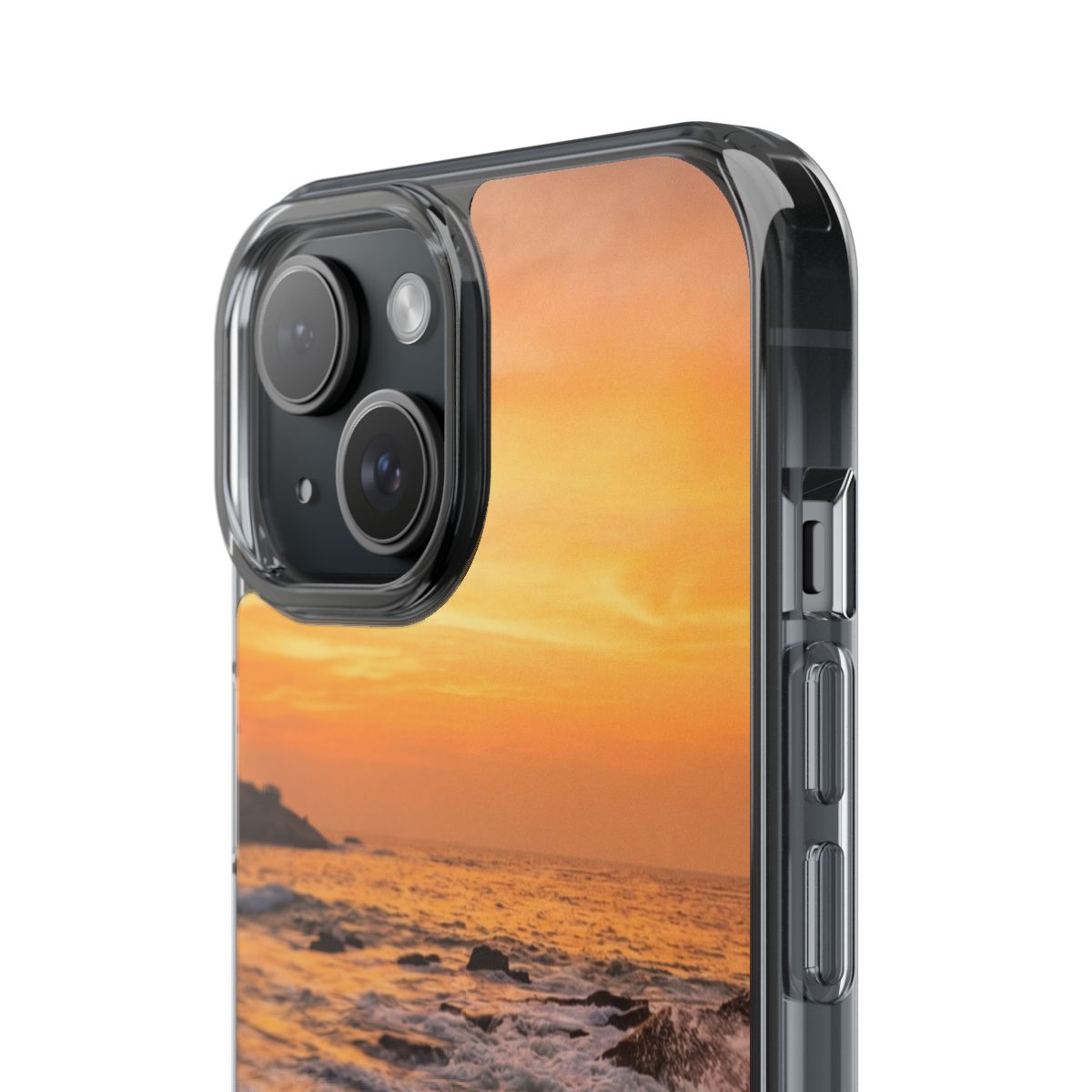 Clear Impact-Resistant Apple iPhone Cases - Kanyakumari Golden Hour | iPhone 17 Pro Max, 17 Pro, 17 Air & More