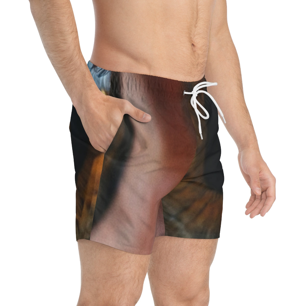 Swim Trunks - Amber Iris Reflection Fine Art Print |...