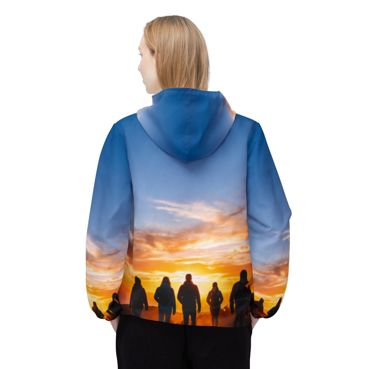 Windbreakerjacke - Goldener Wanderer Morgendämmerung