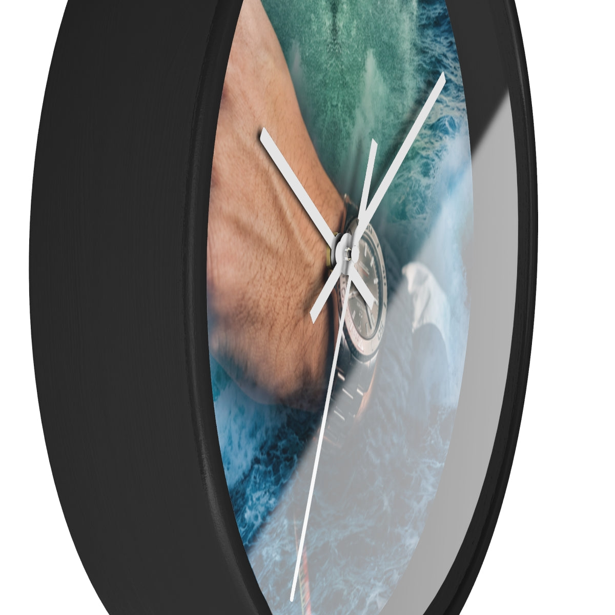 Wall Clock - Ocean Chronometer Waves | Echovira Gallery