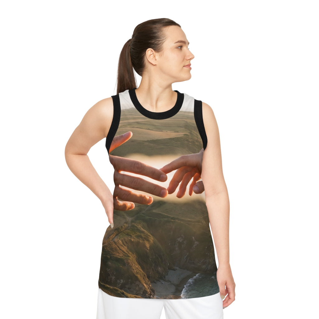 Unisex Basketball Jersey - The Infinite Touch | Ethereal......
