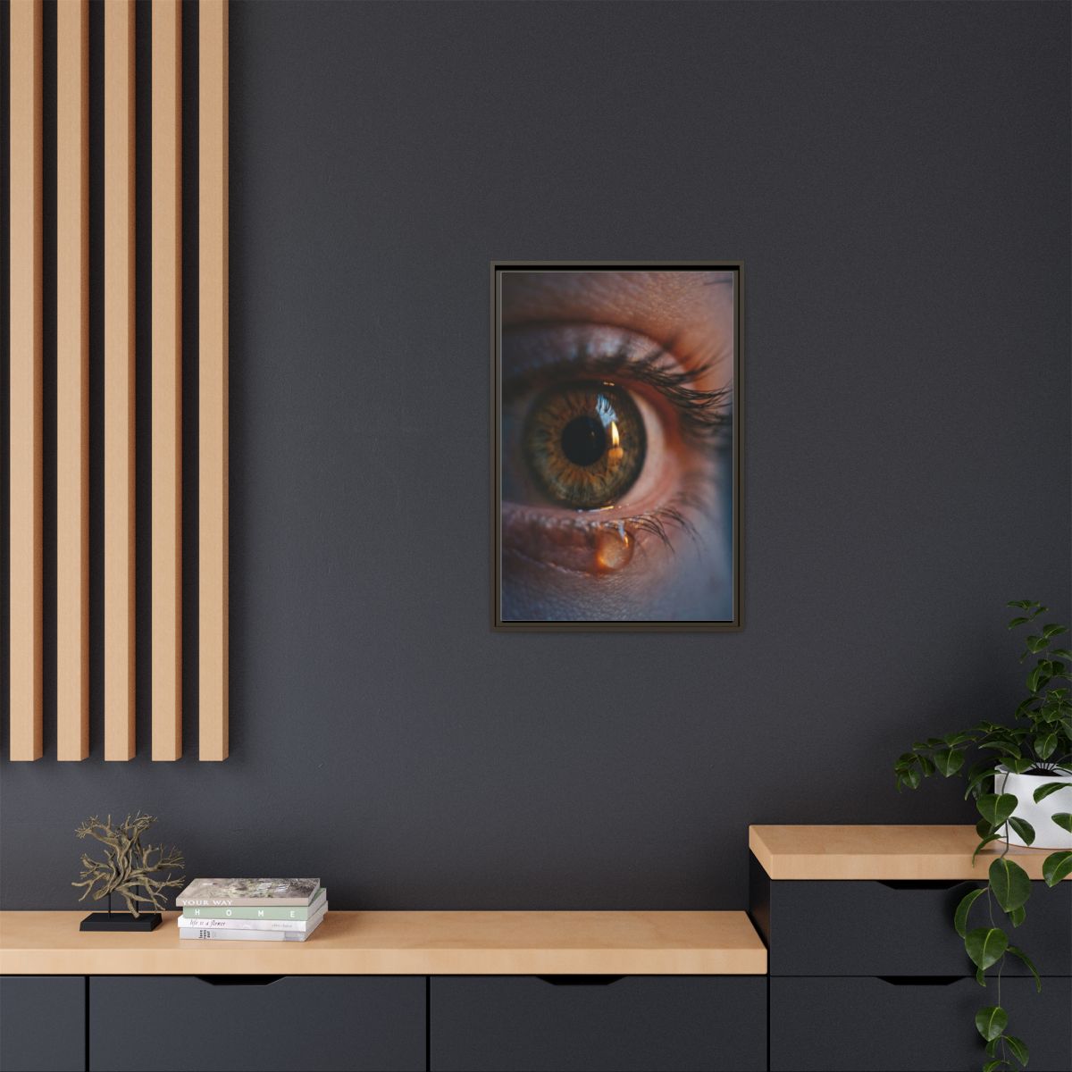 Matte Canvas, Framed - Luminous Tear